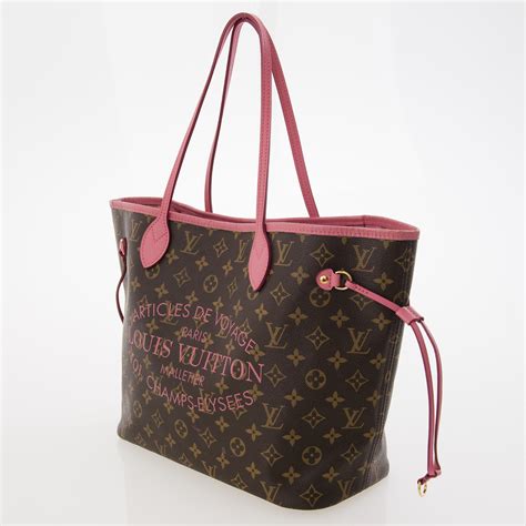 louis vuitton neverfull rose velours